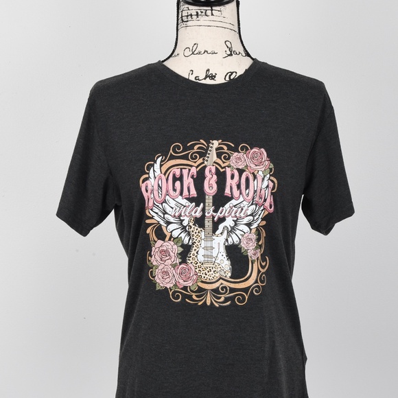 Women's Graphic Tee- Rock N Roll - Picture 1 of 2